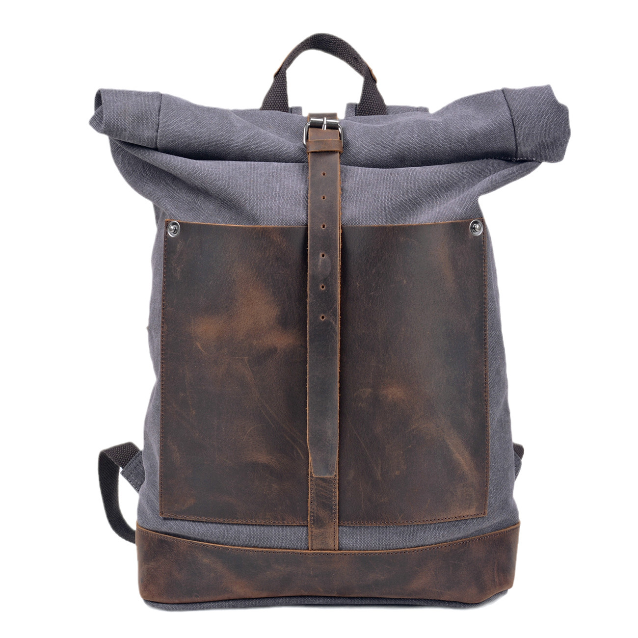 Leather Work Rucksack Mens - Sac à dos en toile cirée